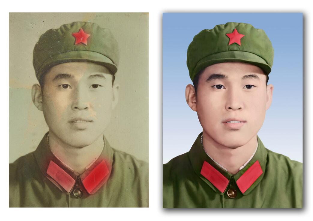 石屏破损照片修复-18